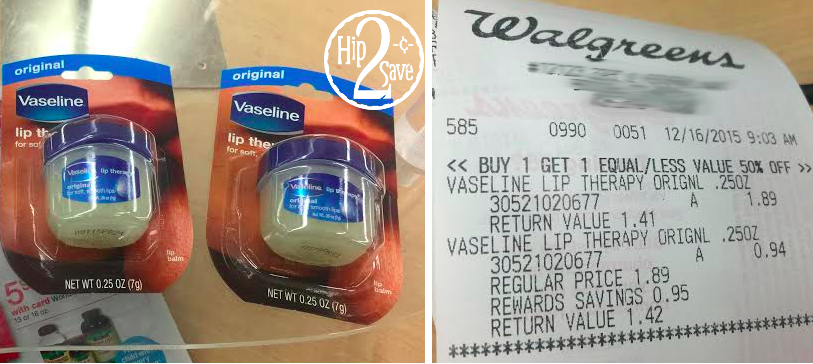Walgreens: Vaseline Lip Therapy 
