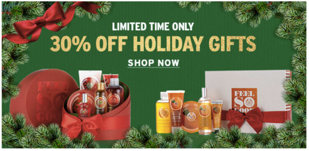 The Body Shop Holiday Gifts sale