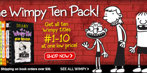 Scholastic: 30% Off Flash Sale = Diary of a Wimpy Kid Collection (Books 1-10) $58.59 Shipped