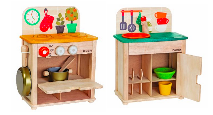 plan toys wooden kitchen