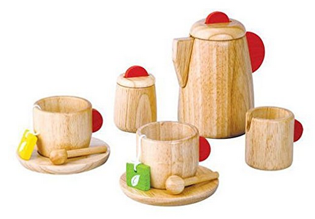 Amazon: Highly Rated Plan Toy Tea Set (Solid Wood Version ...