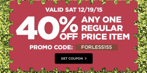 Michaels: 40% Off ONE Regular-Priced Item Coupon (Today Only!) + More