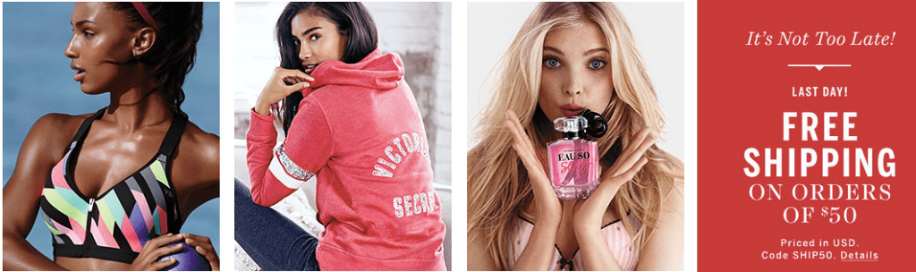 Victoria's Secret: Last Day for $35 Gifts AND Free Shipping w/ $50 Purchase
