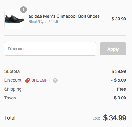 Adidas Men's Climacool Golf Shoes deal