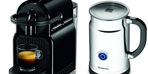Nespresso Inissia Espresso Maker with Aeroccino AND Milk Frother Bundle $119.99 Shipped