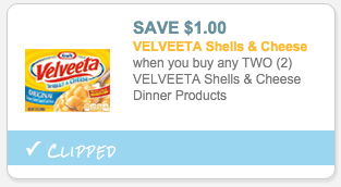 Velveeta Shells & Cheese coupon