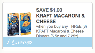 Kraft Macaroni & Cheese coupon