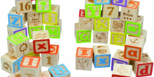 Amazon: Highly Rated 40-Piece Wooden ABC Blocks Only $14.16 (Regularly $29.99)