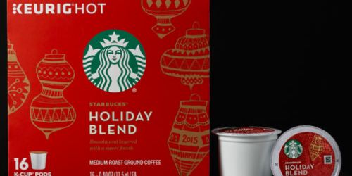 Starbucks Online Store: Buy 1 Get 1 Free Holiday Blend K-Cups Sale = As Low As 29¢ Each Shipped