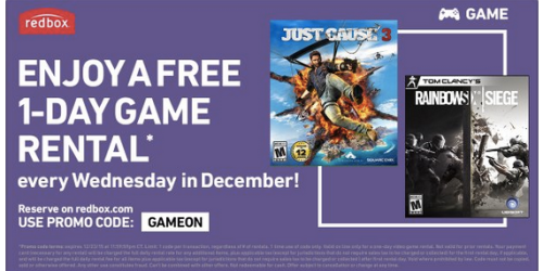 Redbox: FREE 1-Day Game Rental (Today Only)