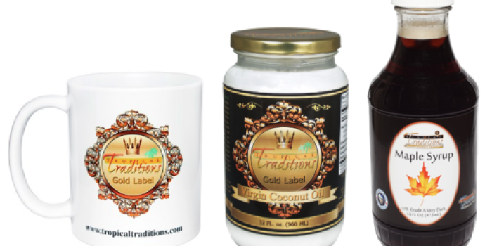 Tropical Traditions: Free 32 oz. Jar of Gold Label Virgin Coconut Oil w/ Any Purchase of $19+