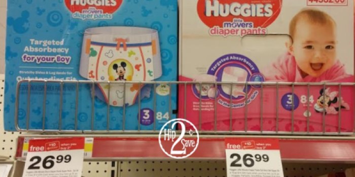 Target: Huggies Little Movers Diaper Pants Only $12.74 Per Box (After Gift Card)