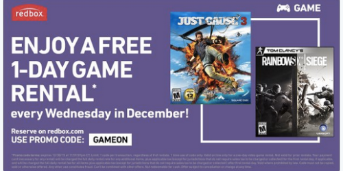 Redbox: FREE 1-Day Game Rental (Today Only)