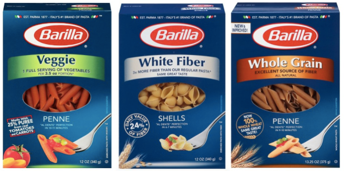 $1.10/3 Barilla Better For You Pastas Coupon