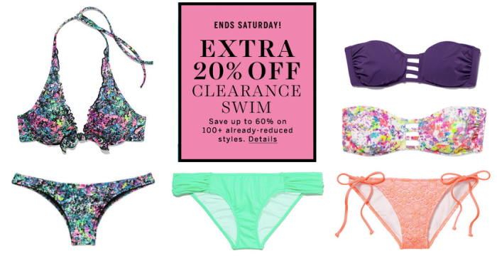 Victoria's Secret: Extra 20% Off All Clearance Swimwear