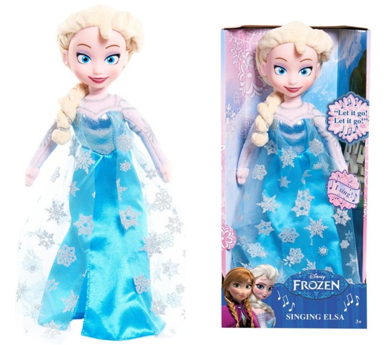 elsa plush singing doll