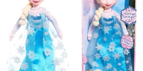 Amazon: Disney Frozen Singing Elsa Plush Doll Only $7.19 (Ships w/ $25 Order)
