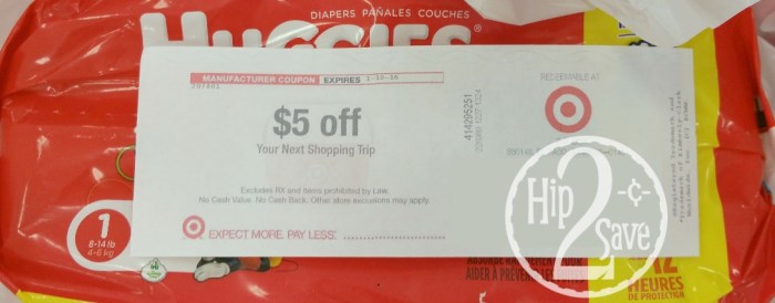 Target $5 off Coupon