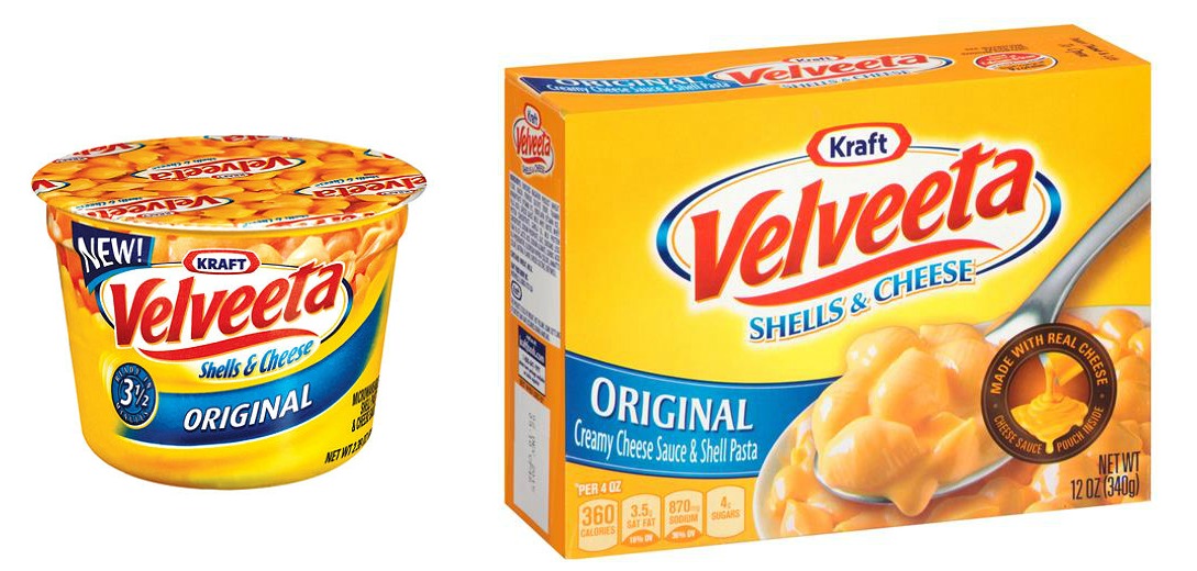 New 1/2 Velveeta Shells & Cheese Dinner Coupon = Single Cups Only 54