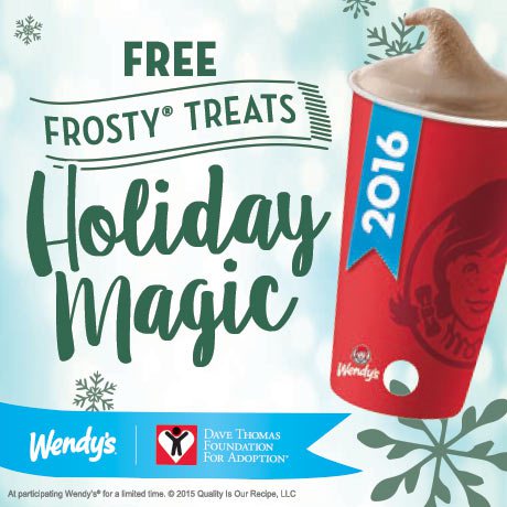 Wendy's Free Frosty Treats offer