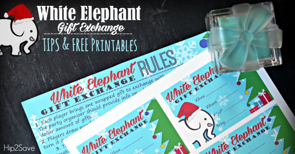 White Elephant Gift Exchange Tips AND Free Printables (Invitations
