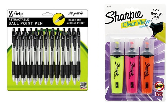 Zebra Pens and Sharpie Highlighters