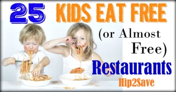 25 Kids Eat Free Restaurants