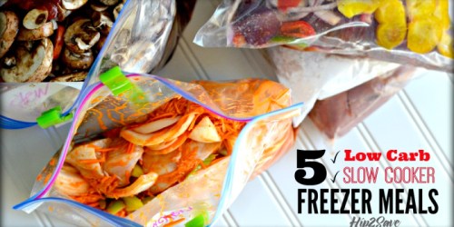 5 Low Carb Slow Cooker Freezer Bag Meals