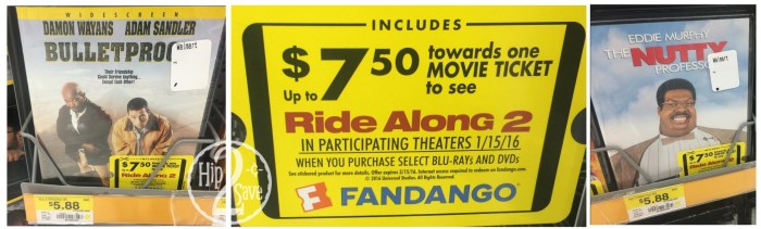 $7.50 Ride Along 2 Fandango Credit