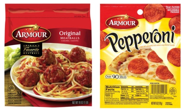 Armour Meatballs and Pepperoni