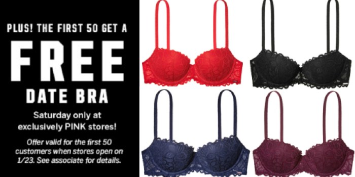 Victoria’s Secret: Free PINK Date Bra for First 50 Customers TOMORROW + More Offers