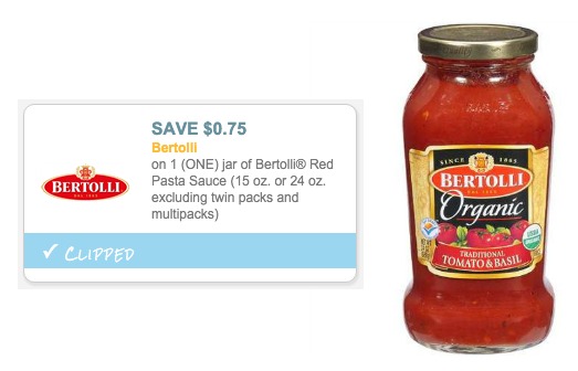 Bertolli Red Pasta Sauce coupon