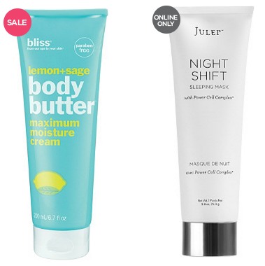 Bliss Body Butter and Julep Night Shift