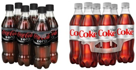 Coke Zero and diet Coke 6 packs