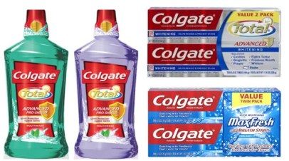 Colgate Mouthwash and toothpaste 2 packs