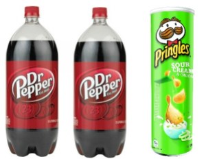 Dr. Pepper and Pringles