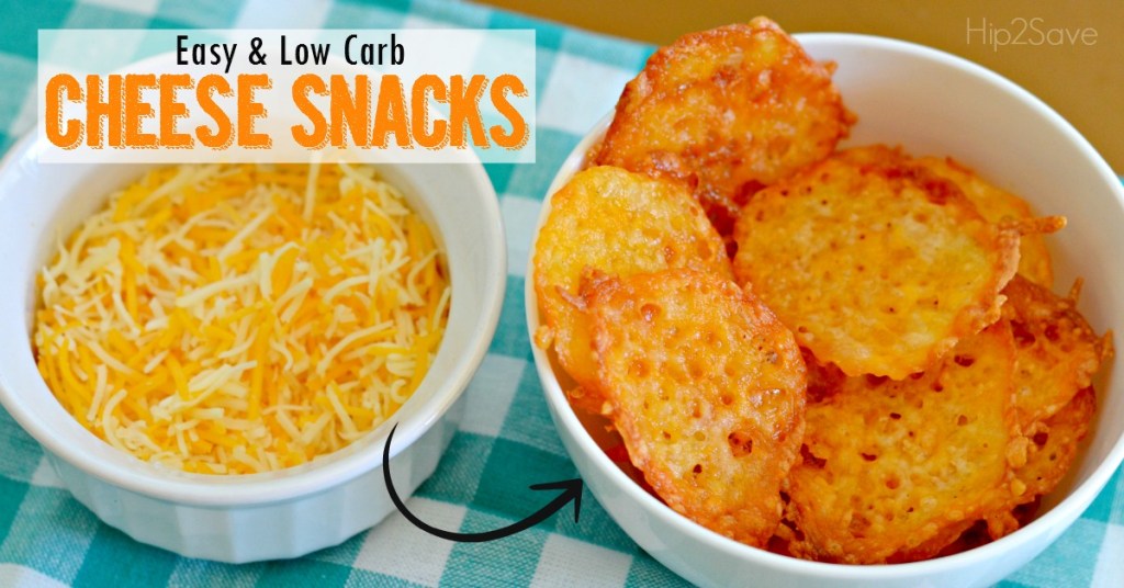 Low Carb One Ingredient Keto Cheese Snacks • Hip2Save