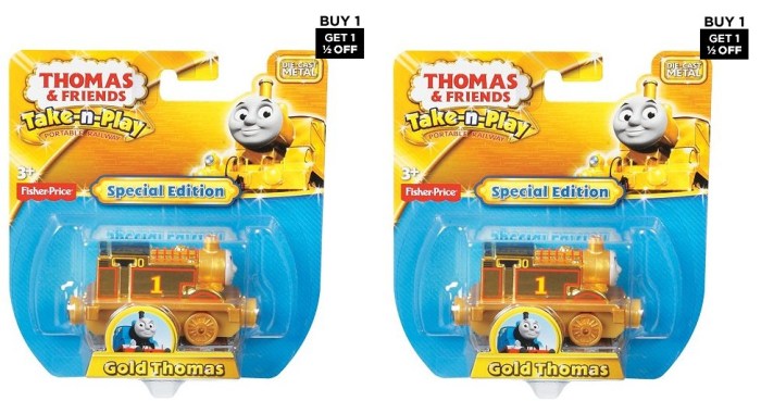 Fisher-Price Thomas & Friends Take-n-Play Special Edition Gold Thomas