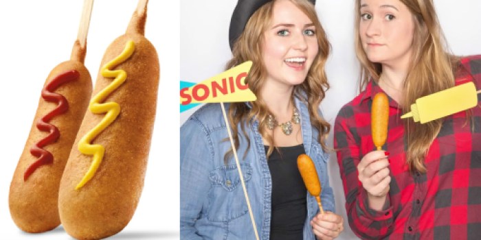 Sonic Drive-In: 50¢ Corn Dogs ALL Day Tomorrow (+ Two Can Eat for $9.99 Promotion)