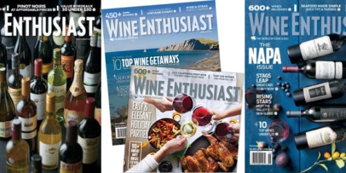 Wine Enthusiast 3-Year Subscription ONLY $6