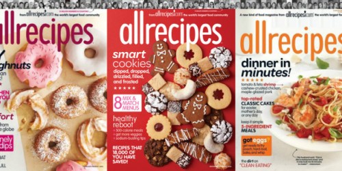 AllRecipes Magazine Subscription $4.89/Year