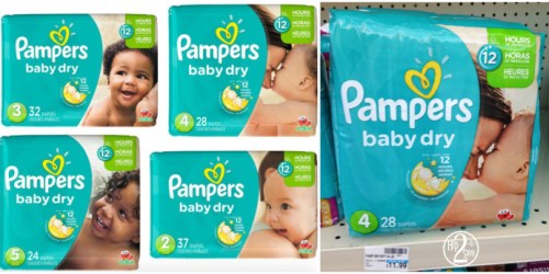 RESET $1.55/1 Pampers Baby Dry Diapers Coupon = Only $4.94 Per Jumbo Pack at CVS This Week