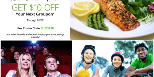 Groupon: $10 Off ANY Deal for Select Members