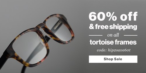 GlassesUSA: 60% Off Tortoise Frames AND Free Shipping = Prescription Glasses $23 Shipped