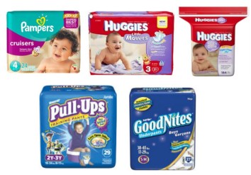 Huggies and Pampers items