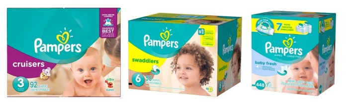 Pampers Diapers and wipes