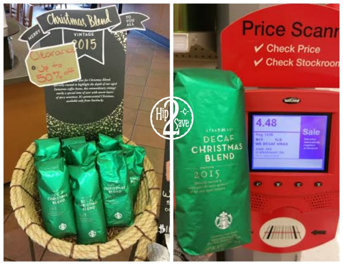 Target Starbucks Cafe 50 Or More Off Starbucks Christmas Blend Bagged Coffee Hip2save