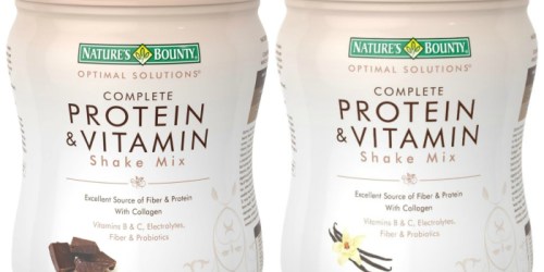 Amazon: Nature’s Bounty Protein Shake Mix 16oz Container Only $8.40 Shipped