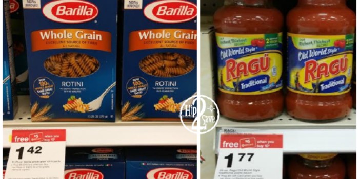 Target: Barilla Pasta & Ragu Pasta Sauce Only 54¢ Each (After Gift Card)
