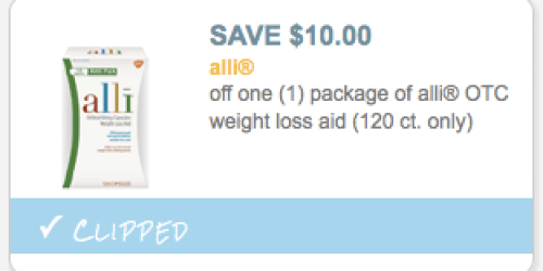 New $10/1 Alli Weight Loss Aid Coupon + Upcoming Target Deal
